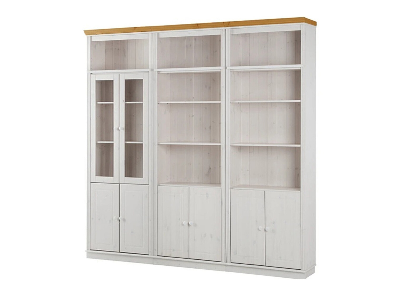 Polc szett Saltoro 111 (Fehér + Mézes tölgy)