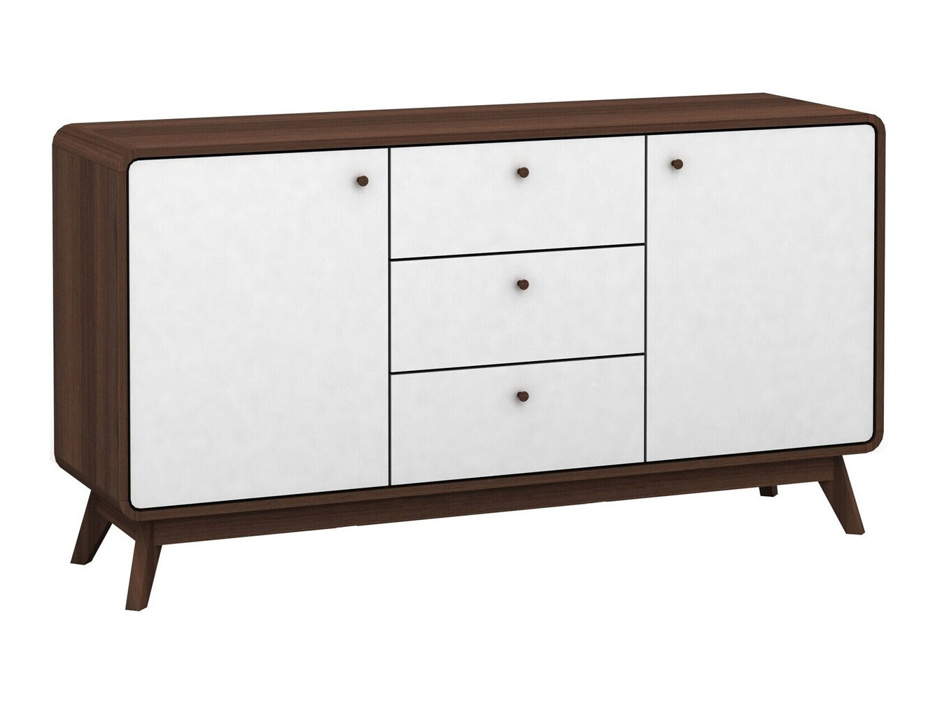 Komód Elbtena 110 (Dió + Fehér)