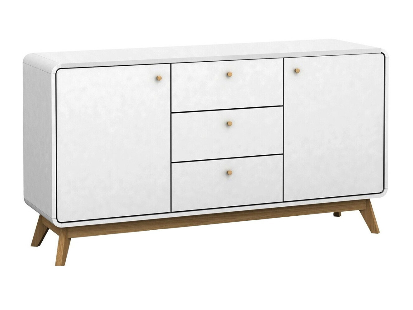 Komód Elbtena 110 (Fehér + Tölgy)