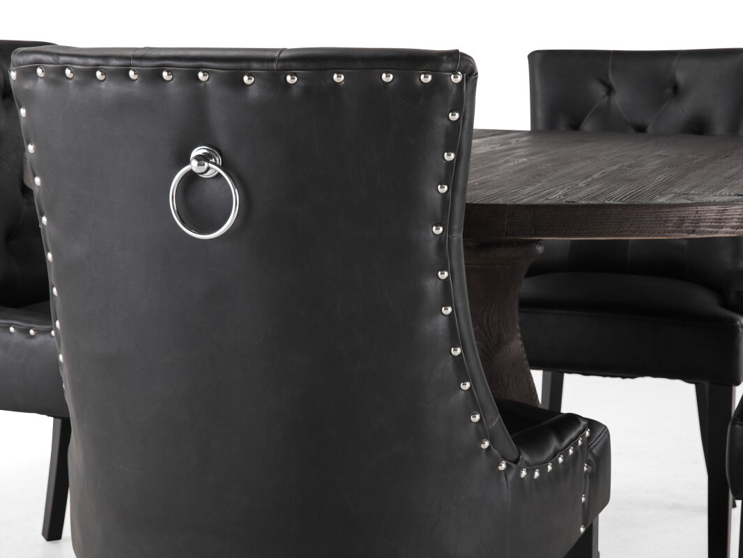 Étkezőgarnitúra Manor House 188 (Fekete)