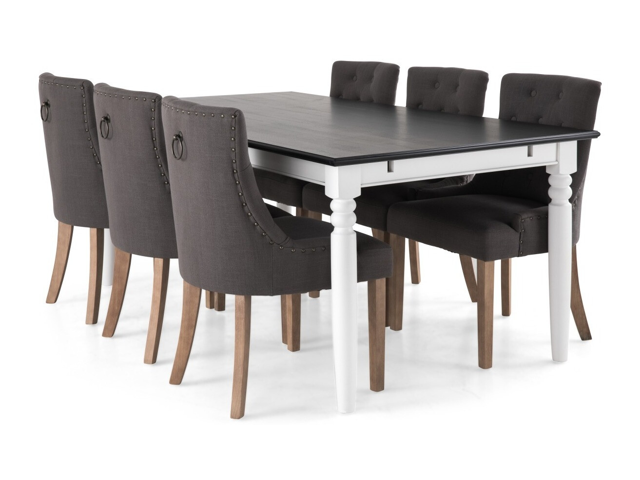 Étkezőgarnitúra Scandinavian Choice 593 (Szürke + Barna)