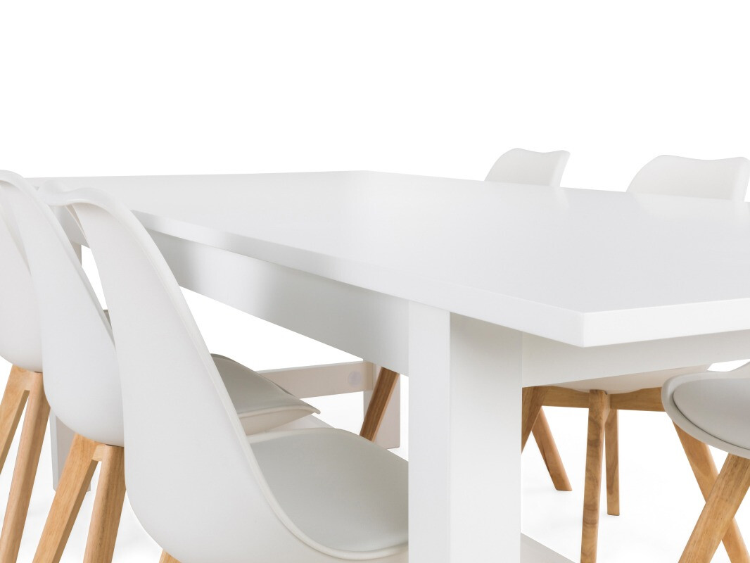 Étkezőgarnitúra Scandinavian Choice 639 (Fehér + Barna)