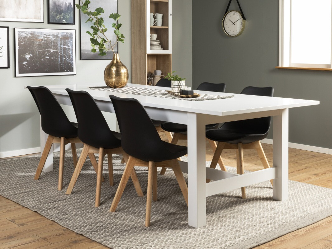 Étkezőgarnitúra Scandinavian Choice 639 (Fekete + Barna)