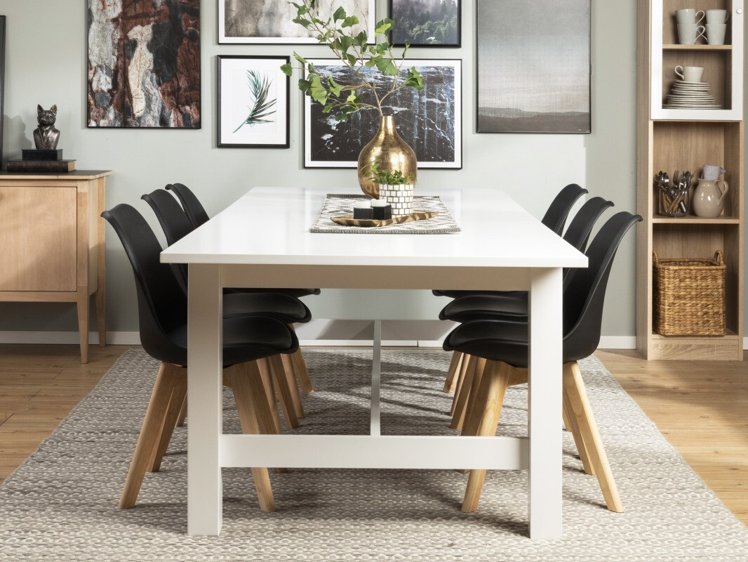 Étkezőgarnitúra Scandinavian Choice 639 (Fekete + Barna)