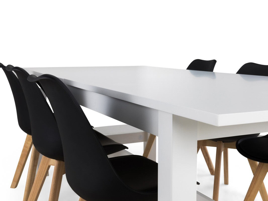 Étkezőgarnitúra Scandinavian Choice 639 (Fekete + Barna)