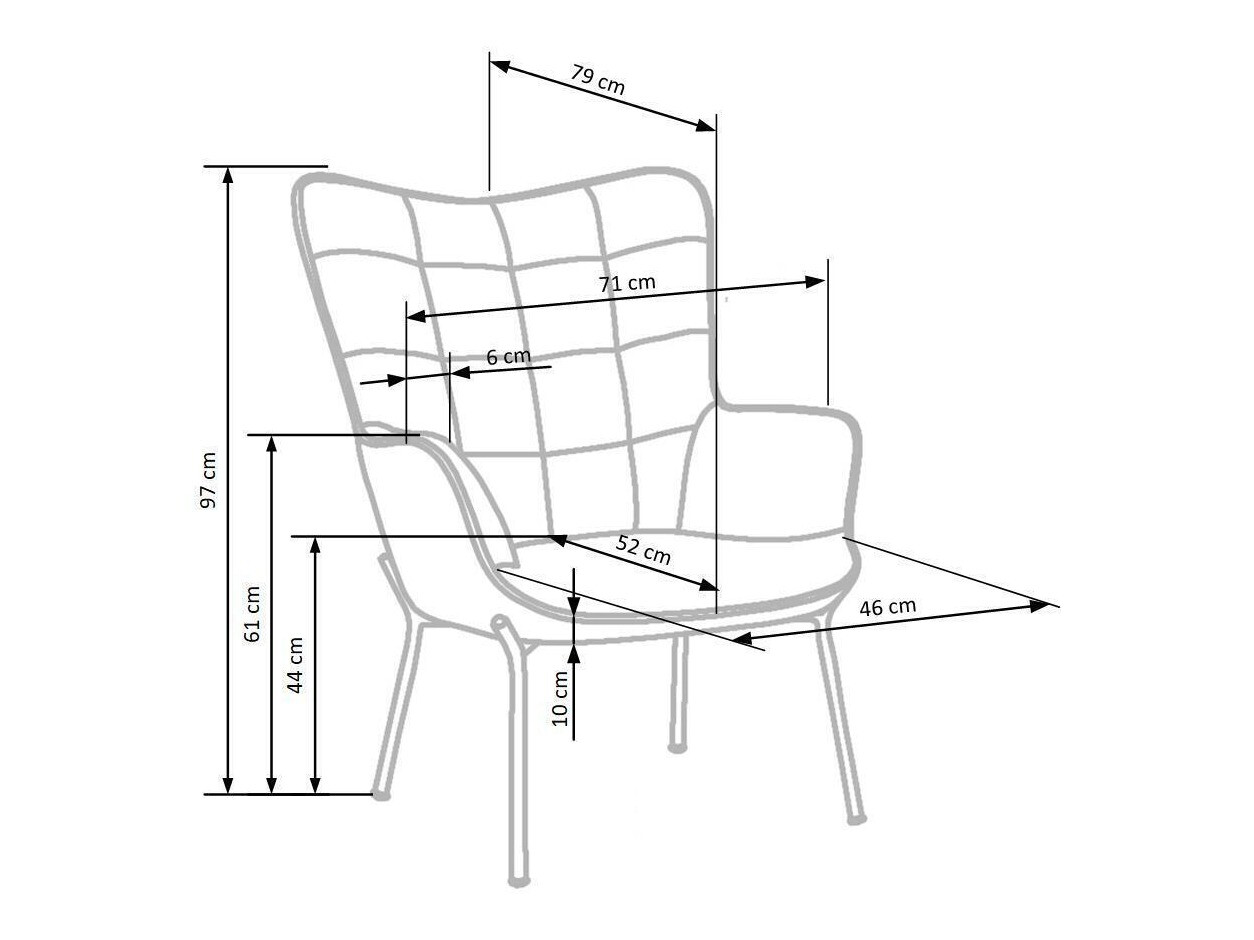 Fotel Houston 851 (Rózsaszín)
