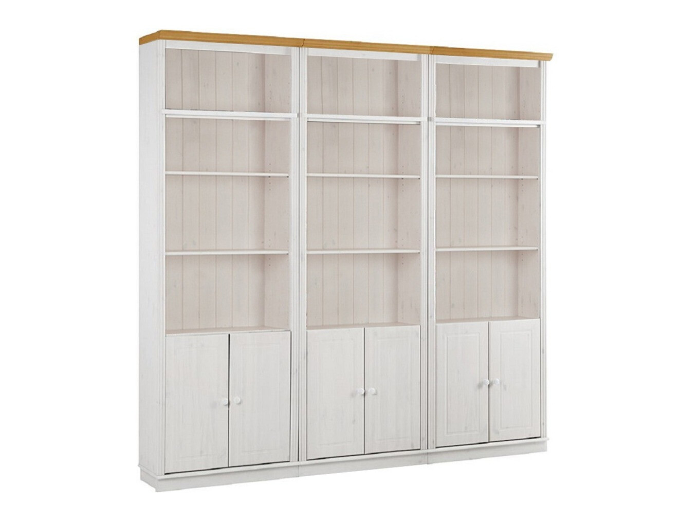 Polc szett Saltoro 117 (Fehér + Mézes tölgy)