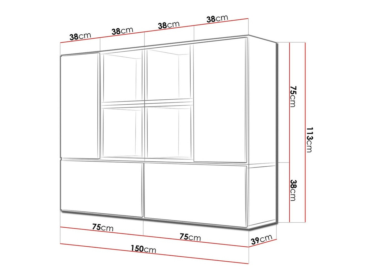 Konyhabútorok Corbele 124 (Fehér)