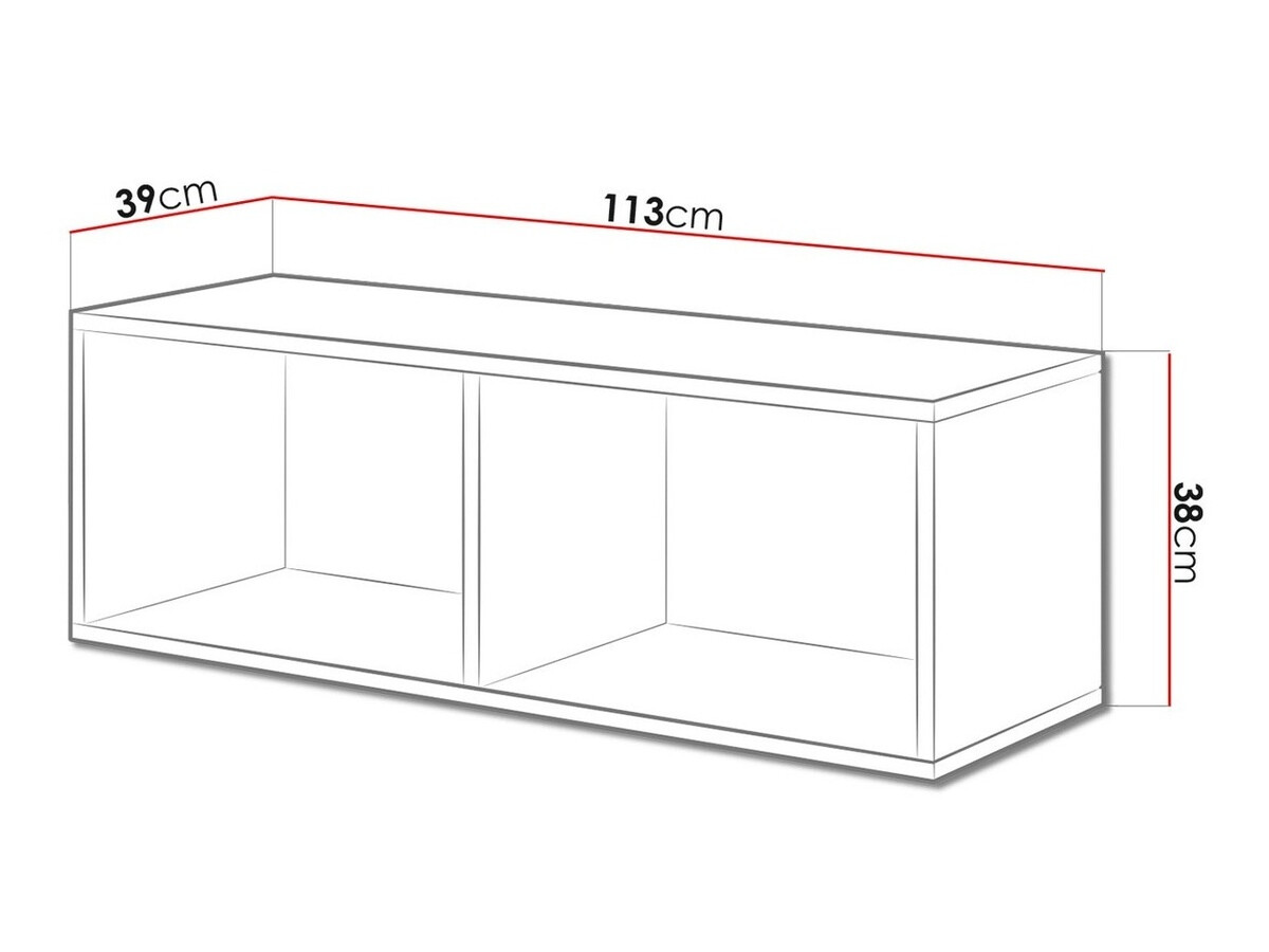 Fali polc Corbele 101 (Antracit)