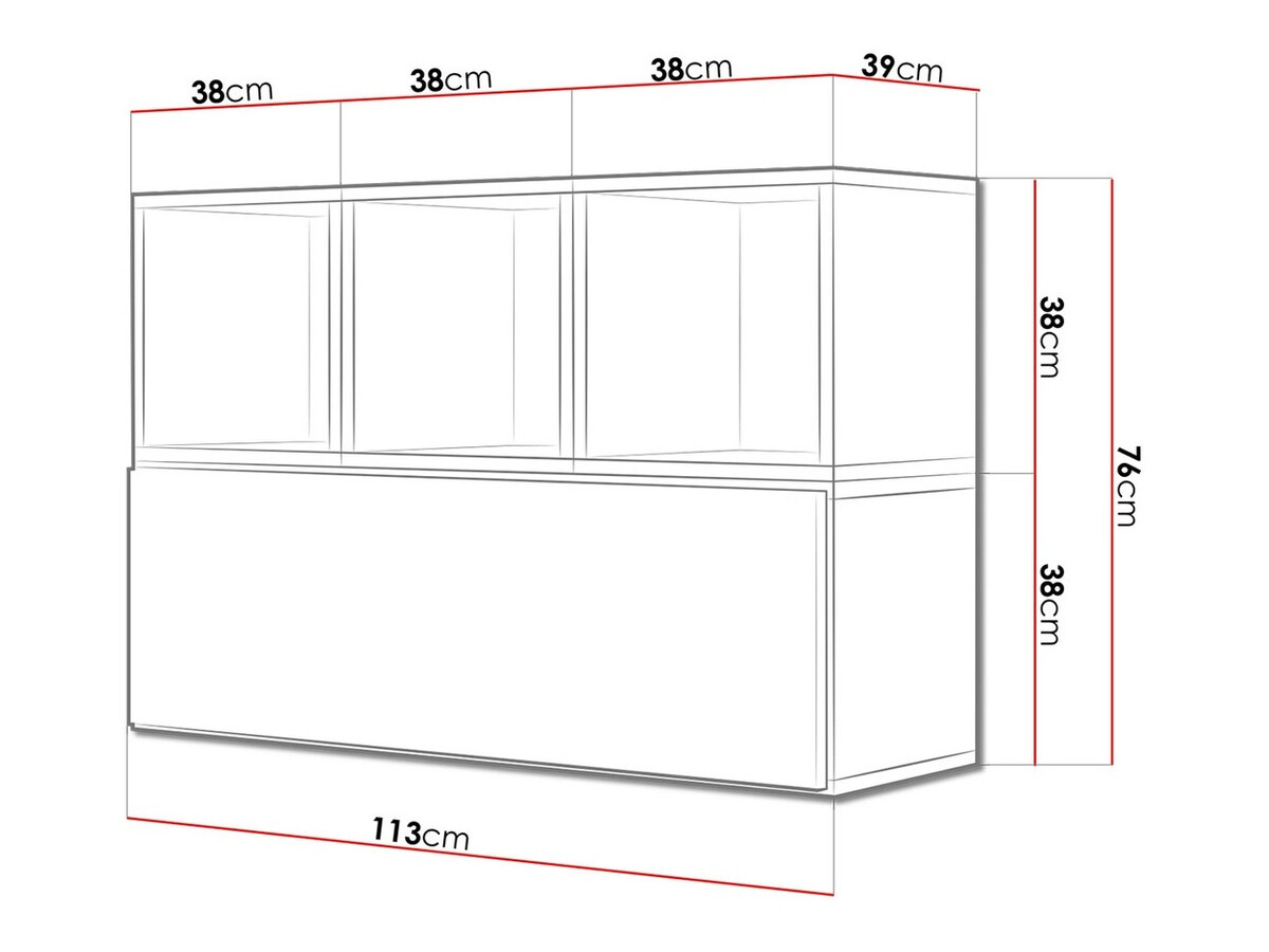 Konyhabútorok Corbele 117 (Fehér)