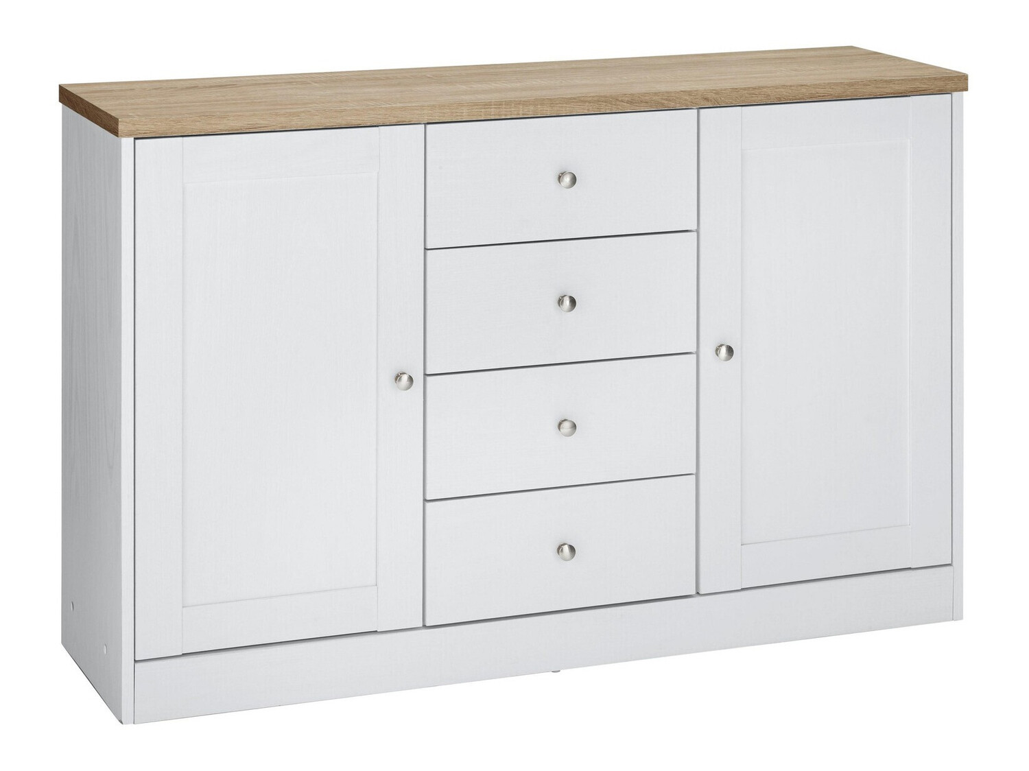 Komód Cirtene 105 (Fehér + Tölgy)