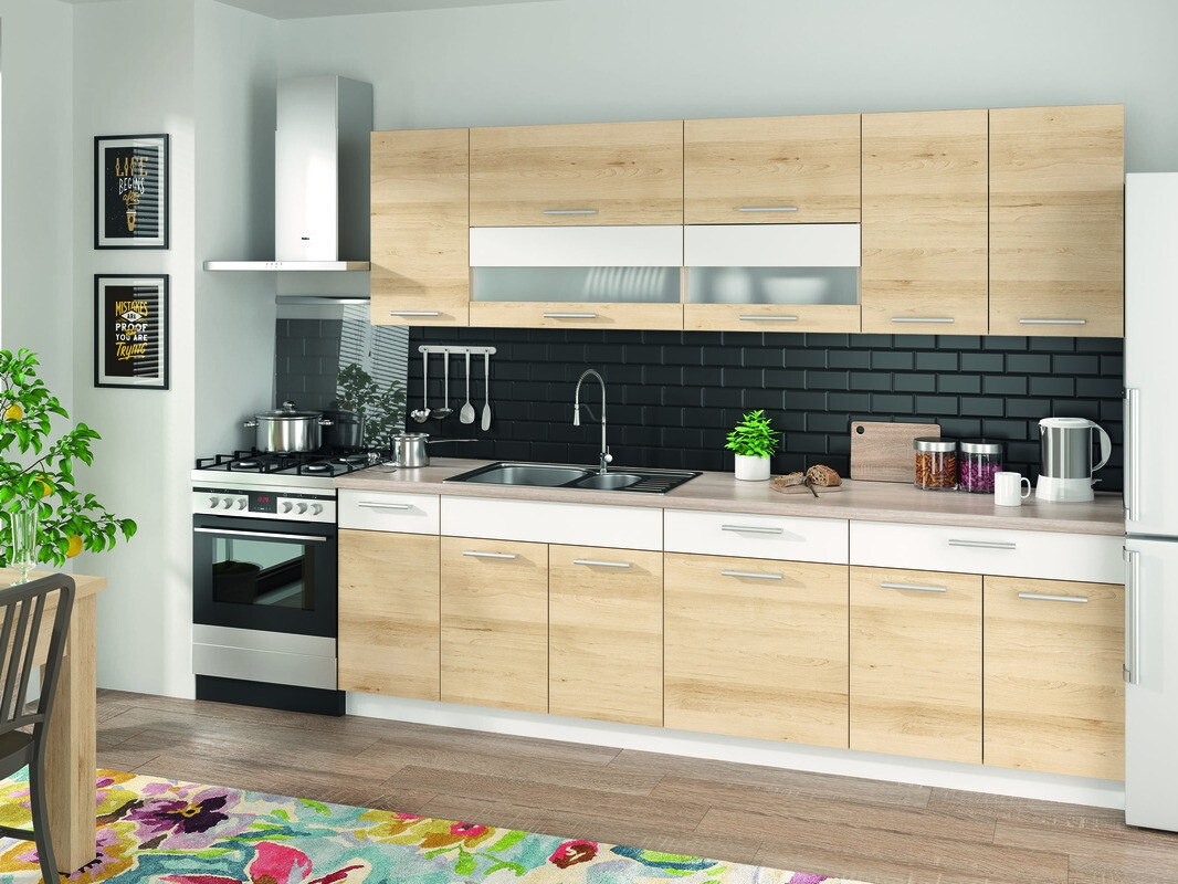 Moduláris szekrény fiókkal és ajtókkal Mode Beech 109