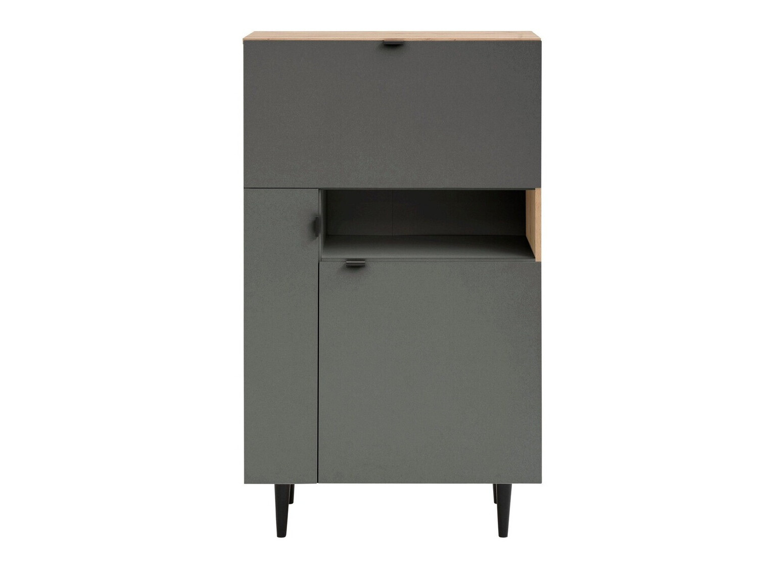 Szekrény Denton 1436 (Szürke + Artisan tölgy)