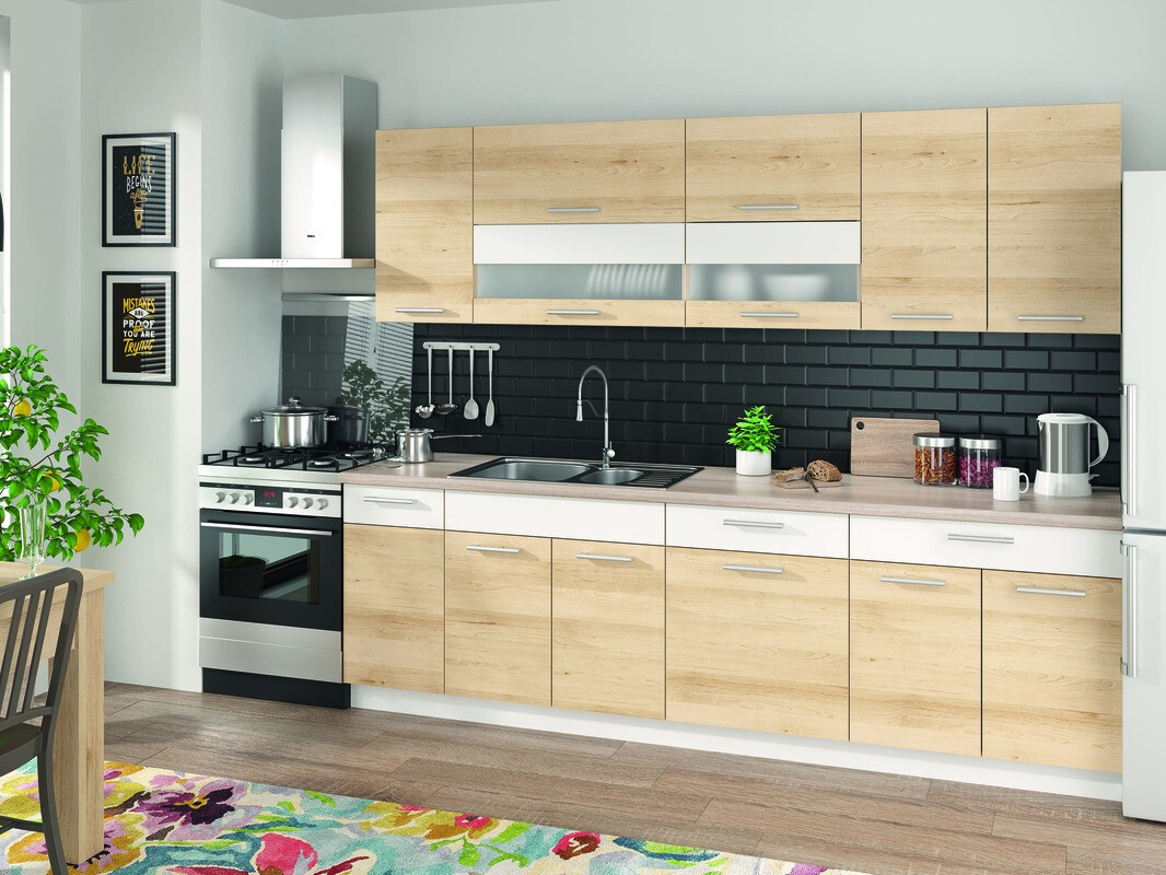 Moduláris szekrény fiókkal és ajtókkal Mode Beech 110