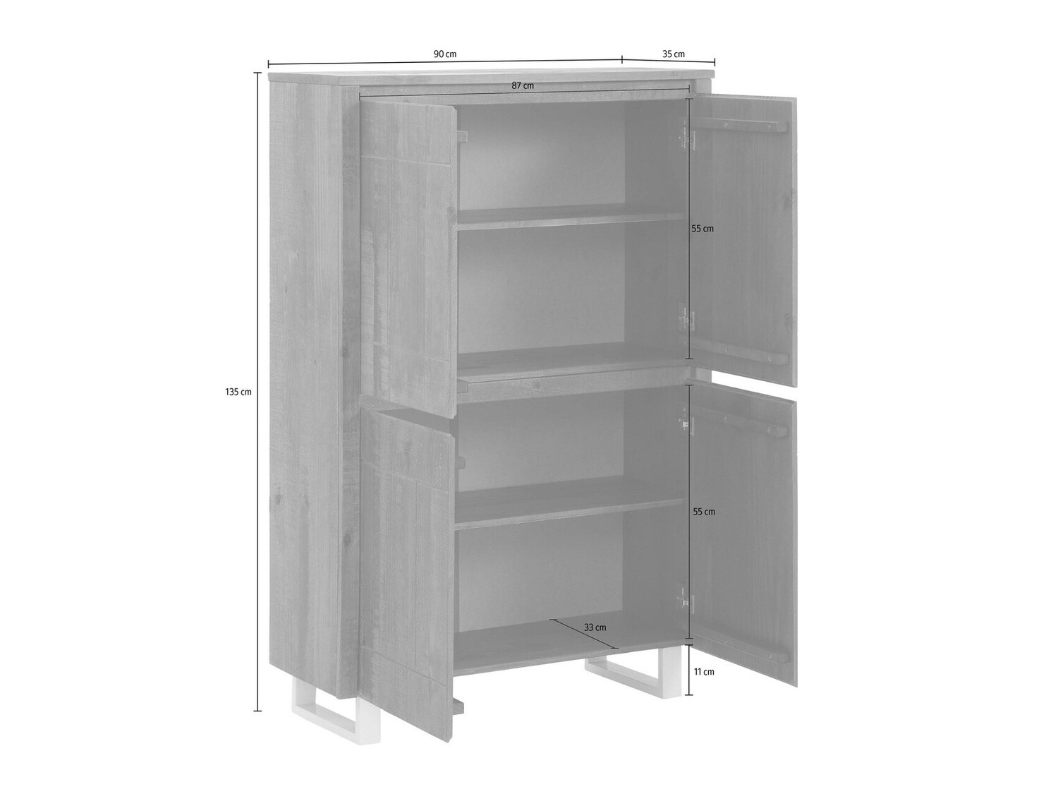 Szekrény Benlivu 100