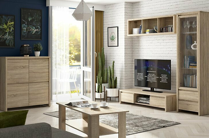 TV-állvány Nolroma 128 (Sonoma tölgy)