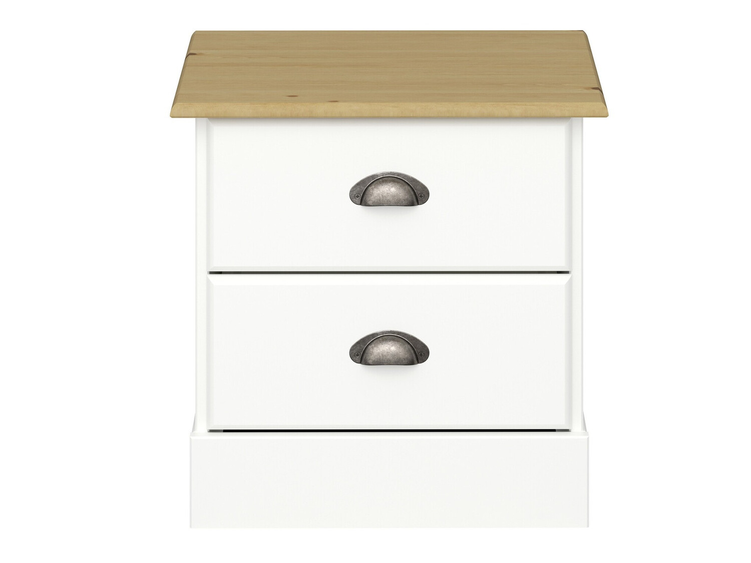 Éjjeliszekrény Denton 1427 (Fehér + Világos fa)