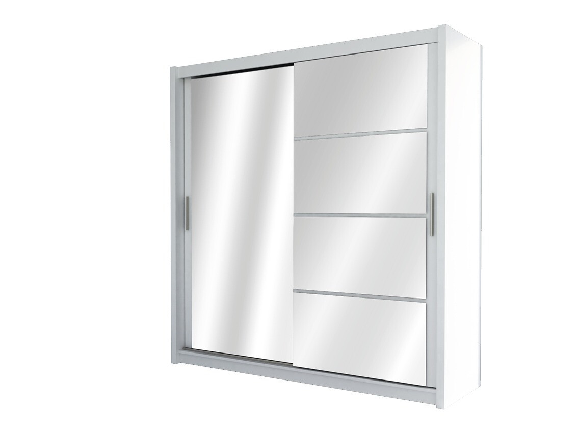 Gardróbszekrény Honolulu 111 (Fehér + Fényes fehér)