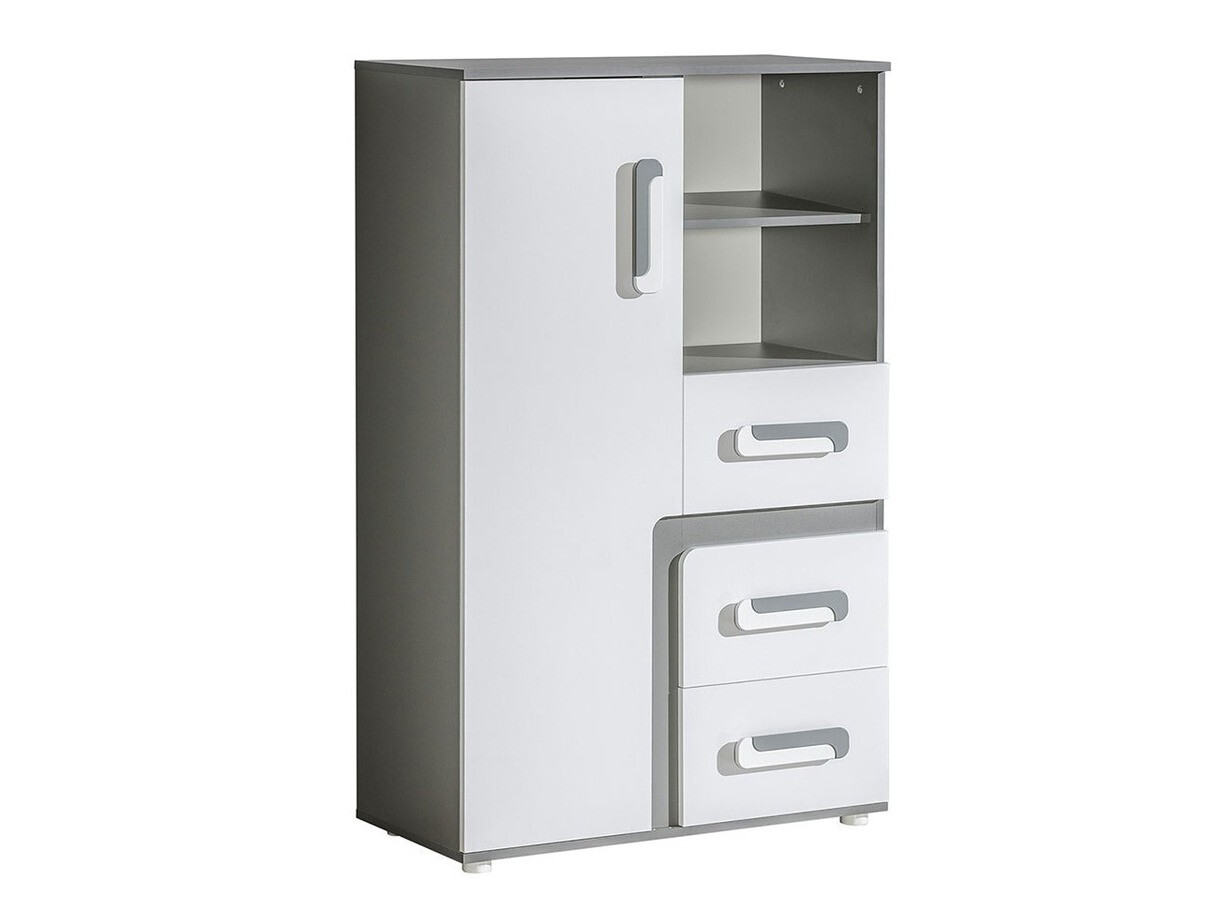 Komód Aviseve 101 (Antracit + Fehér)