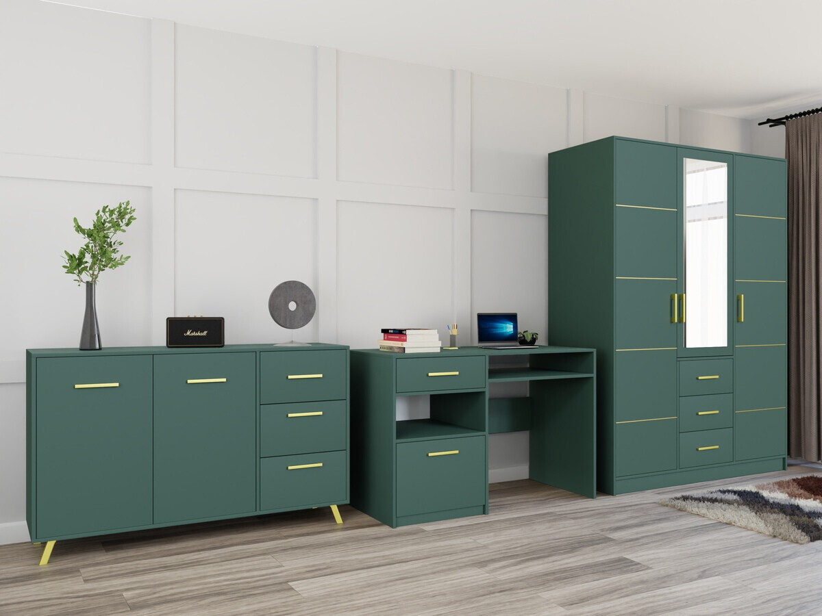 Bútorkészlet Dortivu 120 (Zöld)
