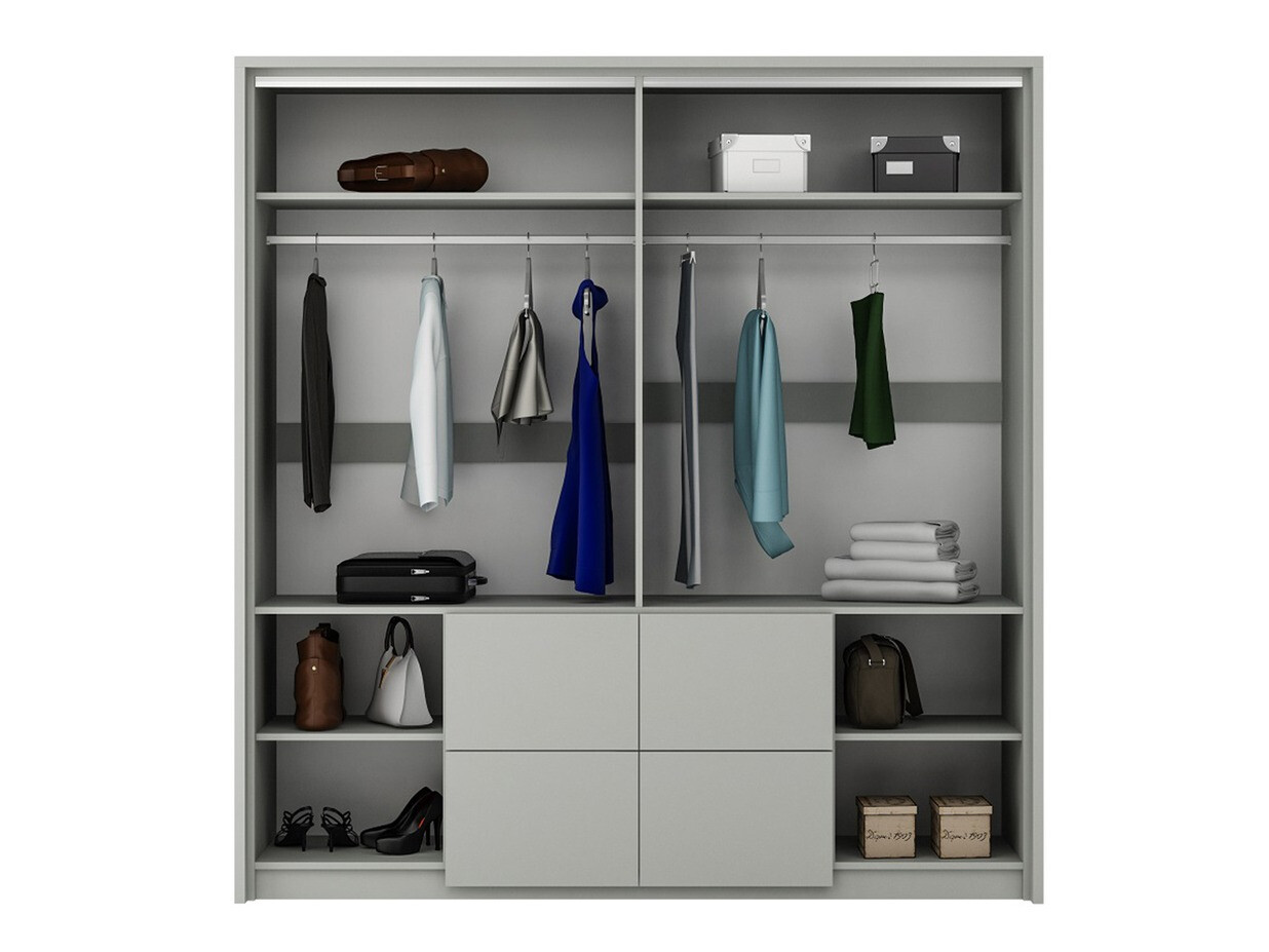 Gardróbszekrény Honolulu 139 (Grafit)