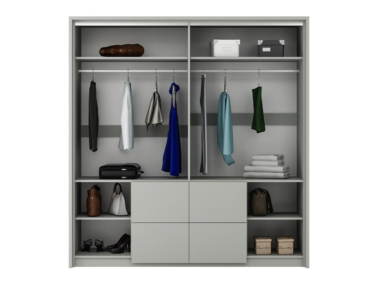 Gardróbszekrény Honolulu 139 (Szürke)