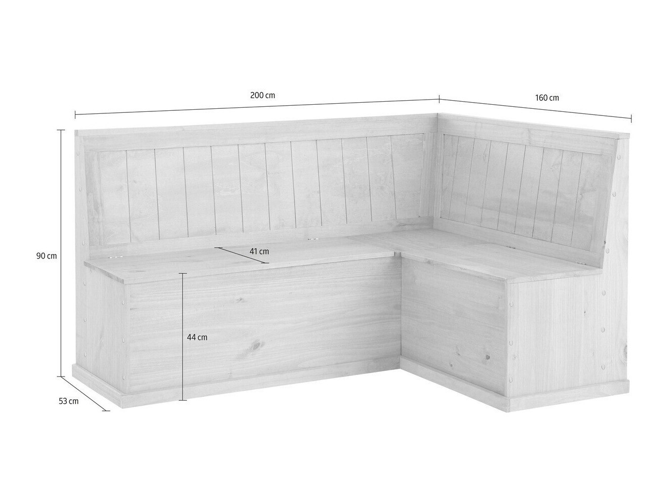 Sarok étkező garnitúra Cirfeli 106 (Fenyő)