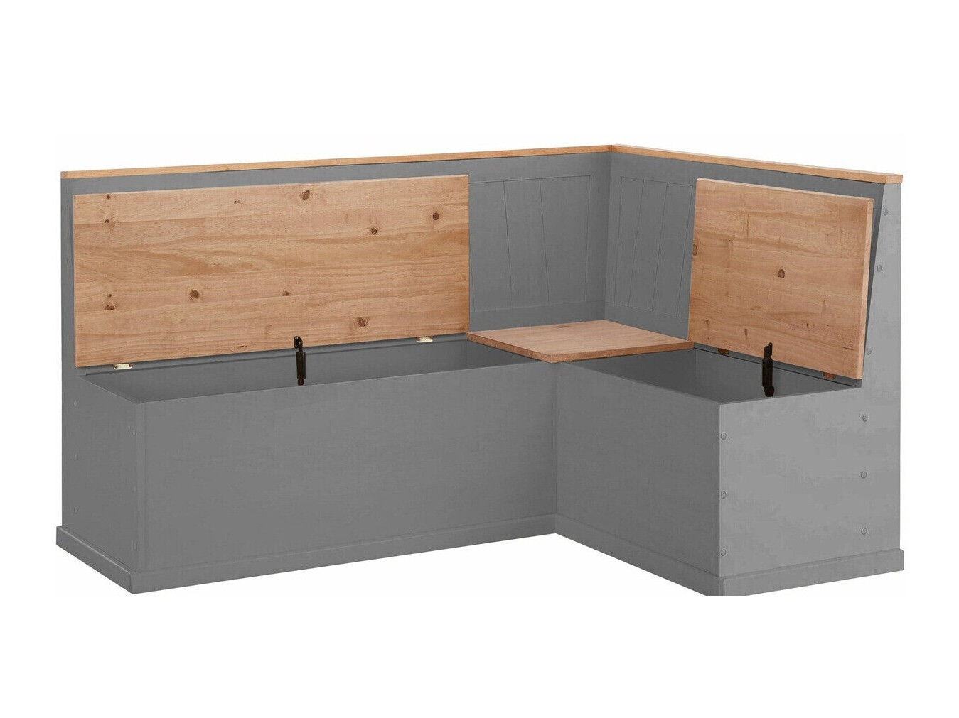 Sarok étkező garnitúra Cirfeli 106 (Szürke + Fenyő)