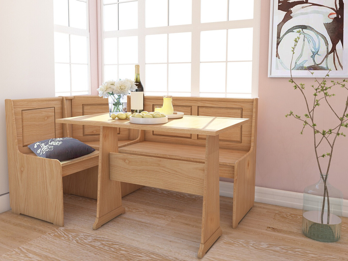 Sarok étkező garnitúra Denton 204 (Fenyő)