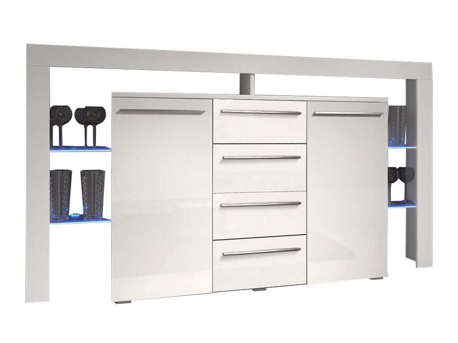 Komód Aestas (Fehér + Fényes fehér)