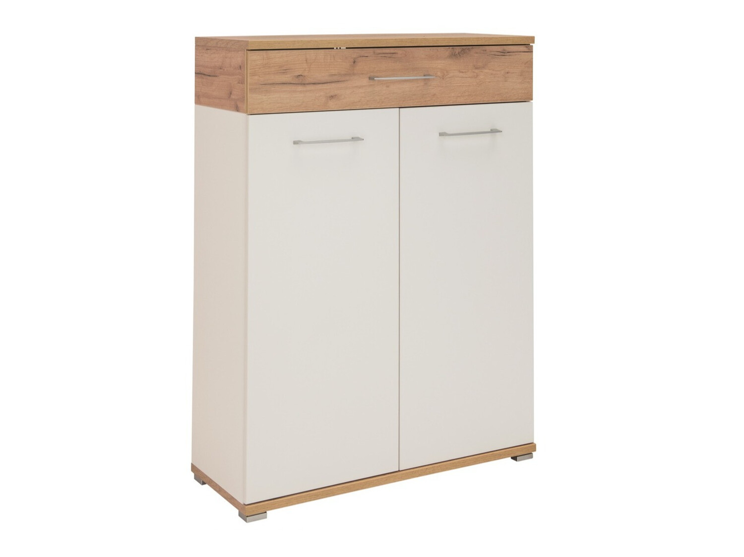 Komód Nuveno 100 (Fehér + Navarra tölgy)