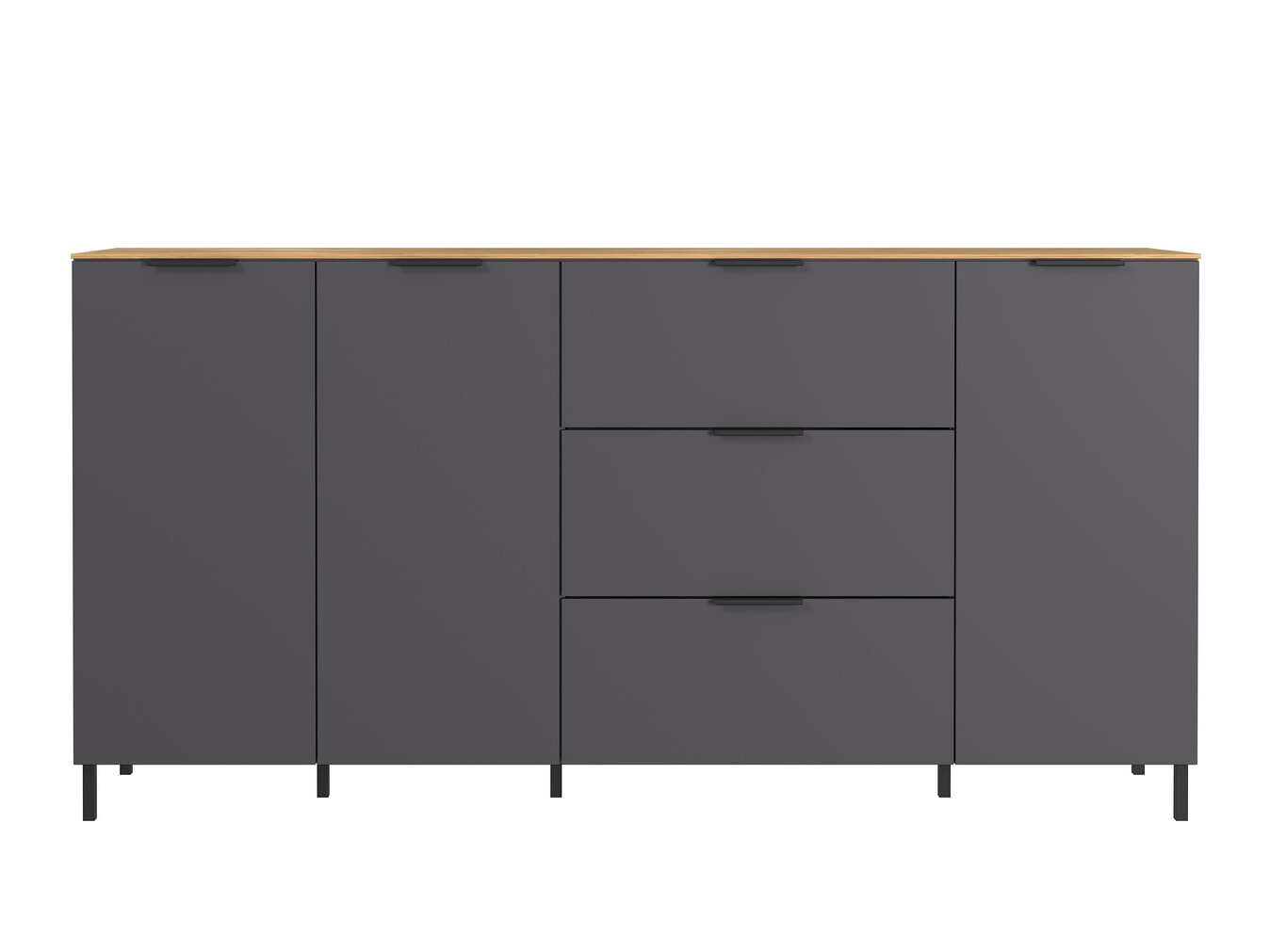 Komód Revteno 106 (Grafit + Navarra tölgy)