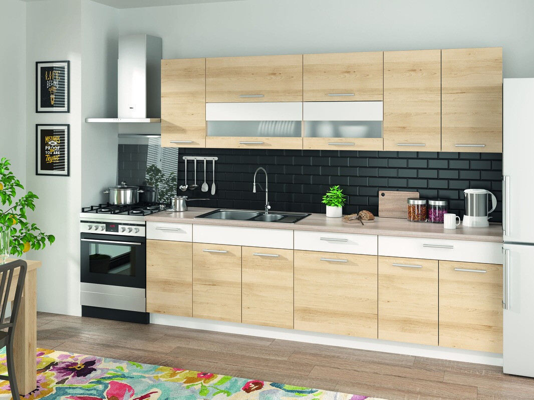 Moduláris szekrény fiókkal és ajtókkal Mode Beech 113