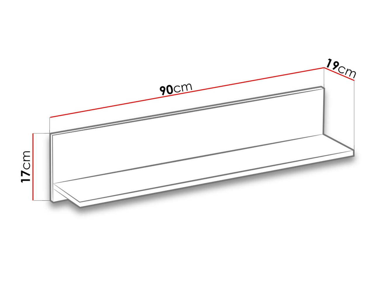 Fali polc Lorlare 109