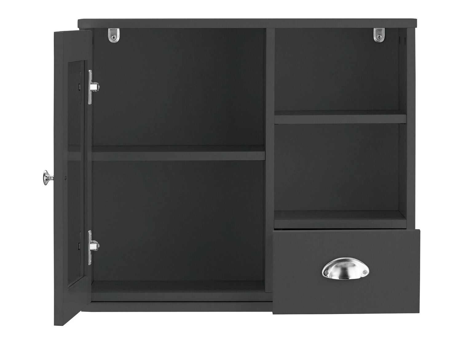 Fürdőszoba tükörszekrény Elmvene 100 (Szürke)