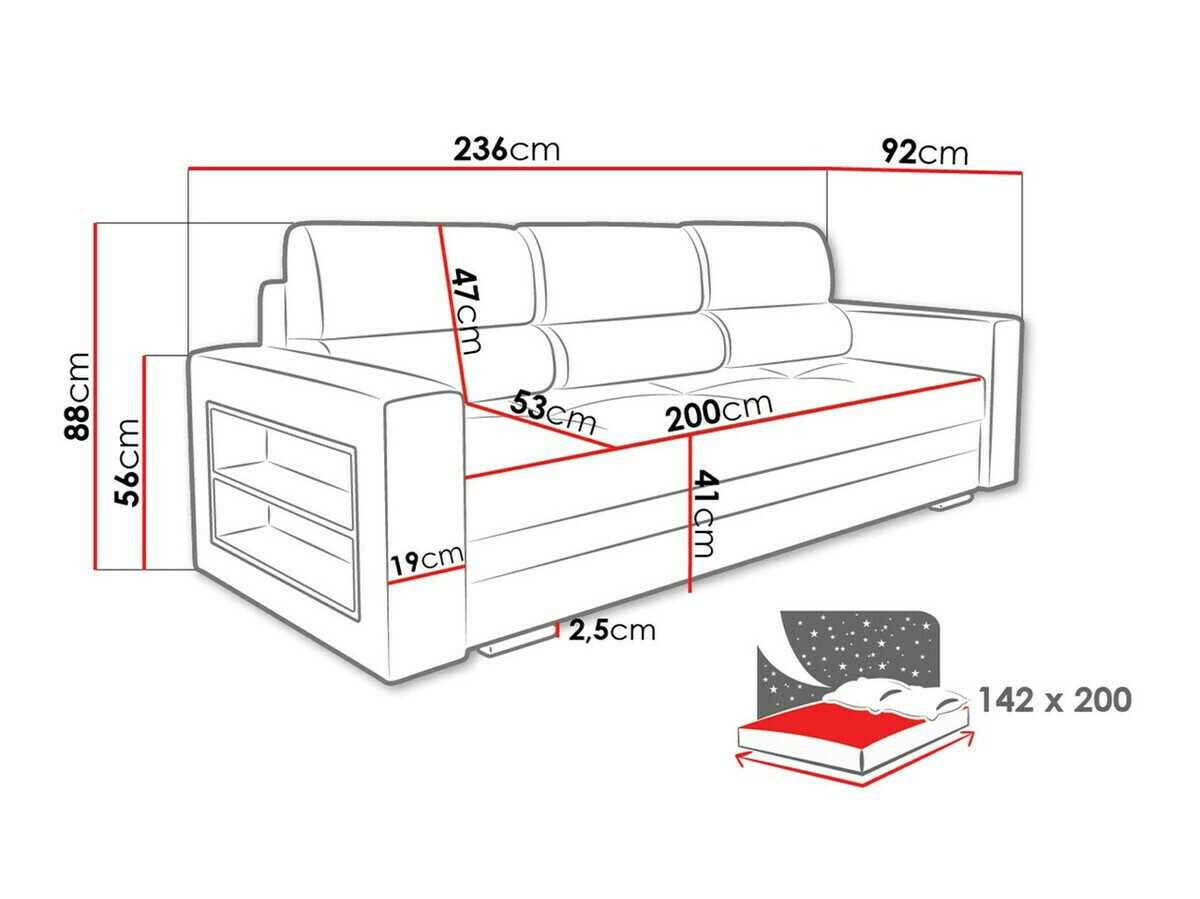 Kanapéágy Decatur 100 (Amor Velvet 4314)