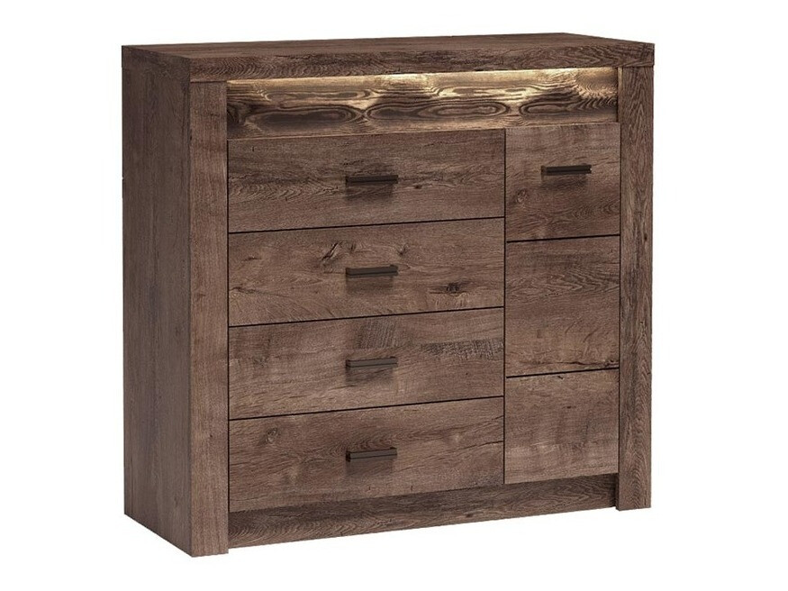 Komód Serfeno 115 (Sötét hamuszürke)