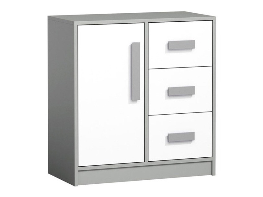 Komód Akron C110 (Szürke + Fehér)