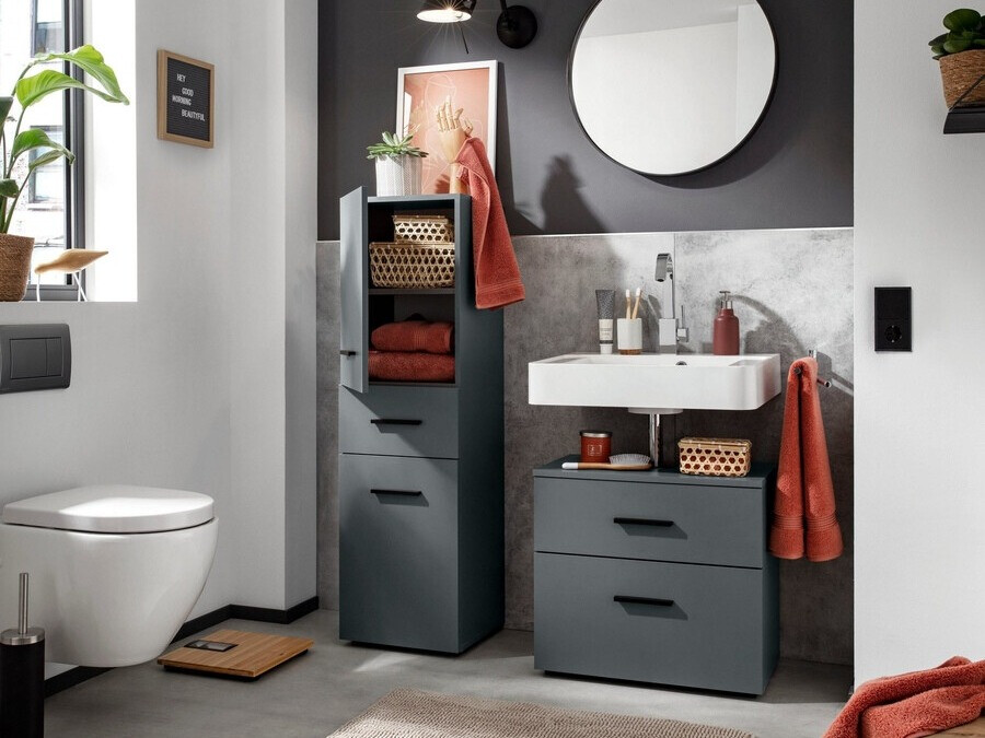 Mosdó alatti álló szekrény Larlori 100 (Antracit)