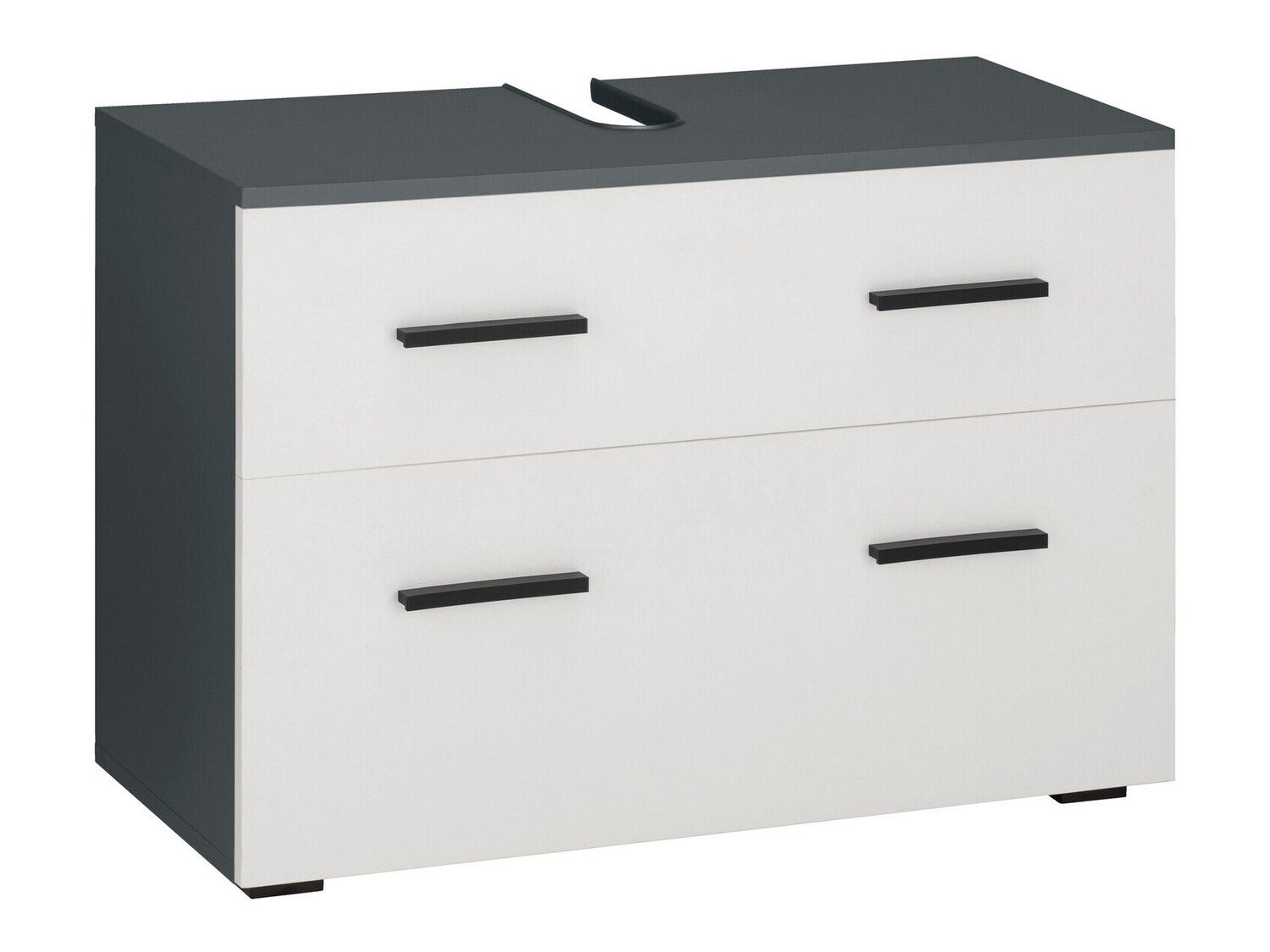 Mosdó alatti álló szekrény Larlori 101 (Antracit + Fehér)