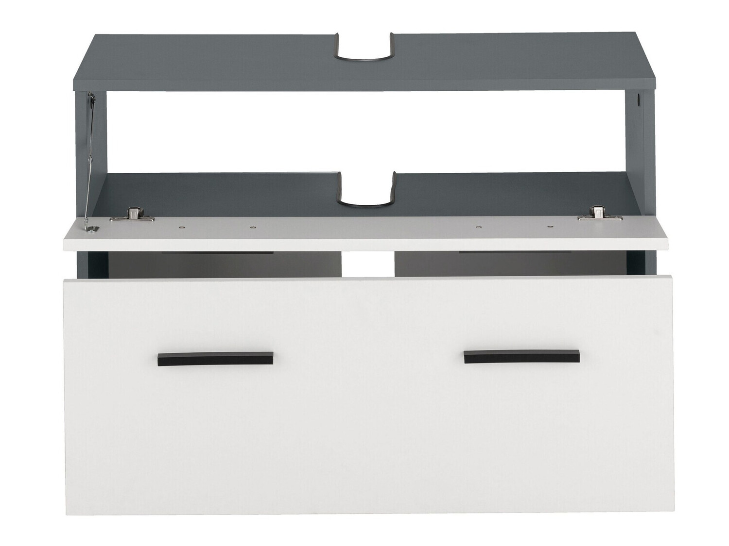 Mosdó alatti álló szekrény Larlori 101 (Antracit + Fehér)