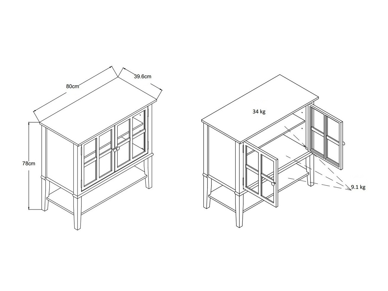 Szekrény Sonfivo 104 (Szürke)