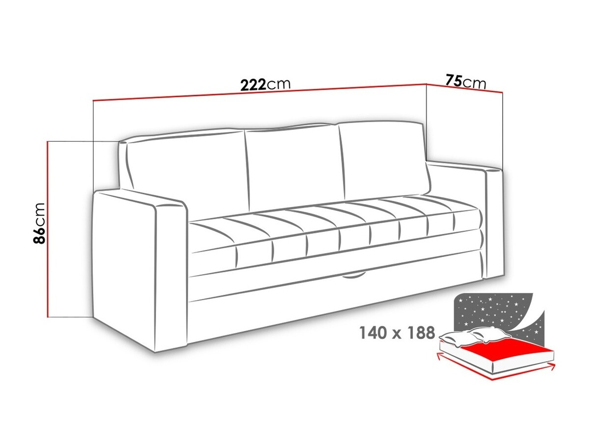 Kárpitozott bútorok Tivdalu 120 (Gomez 12 + Gomez 08)