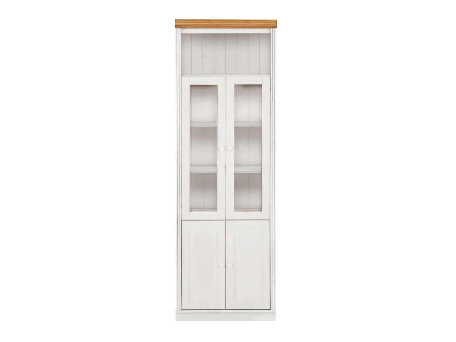 Könyvespolc Saltoro 104 (Fehér + Mézes tölgy)