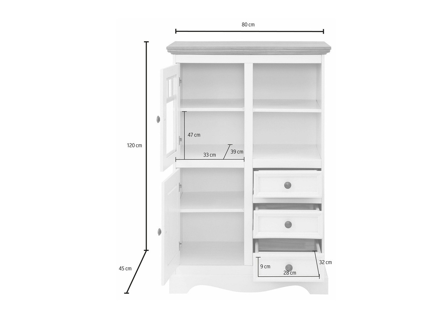 Komód Fentivo 104 (Fenyő)