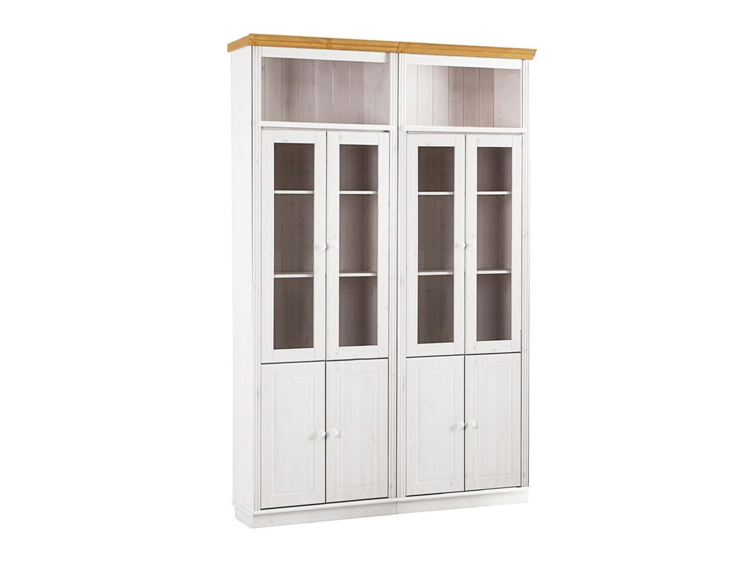 Polc szett Saltoro 119 (Fehér + Mézes tölgy)