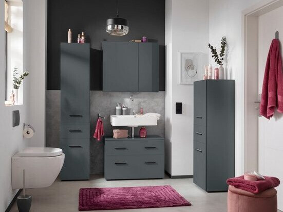 Álló fürdőszoba szekrény Larlori 103 (Antracit)