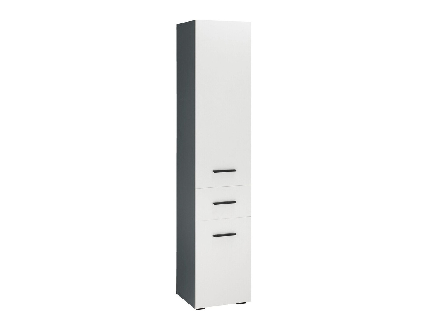 Beépített fürdőszoba szekrény Larlori 103 (Antracit + Fehér)