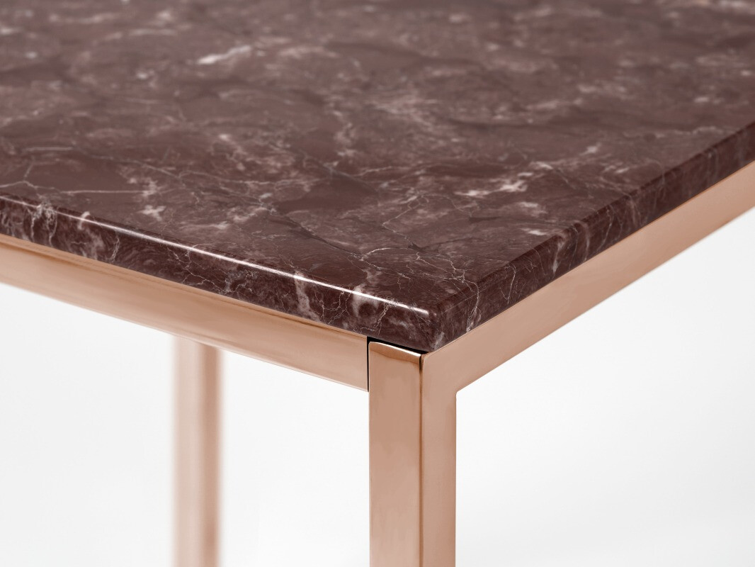 Dohányzóasztal Concept 55 142 (Piros + Réz)