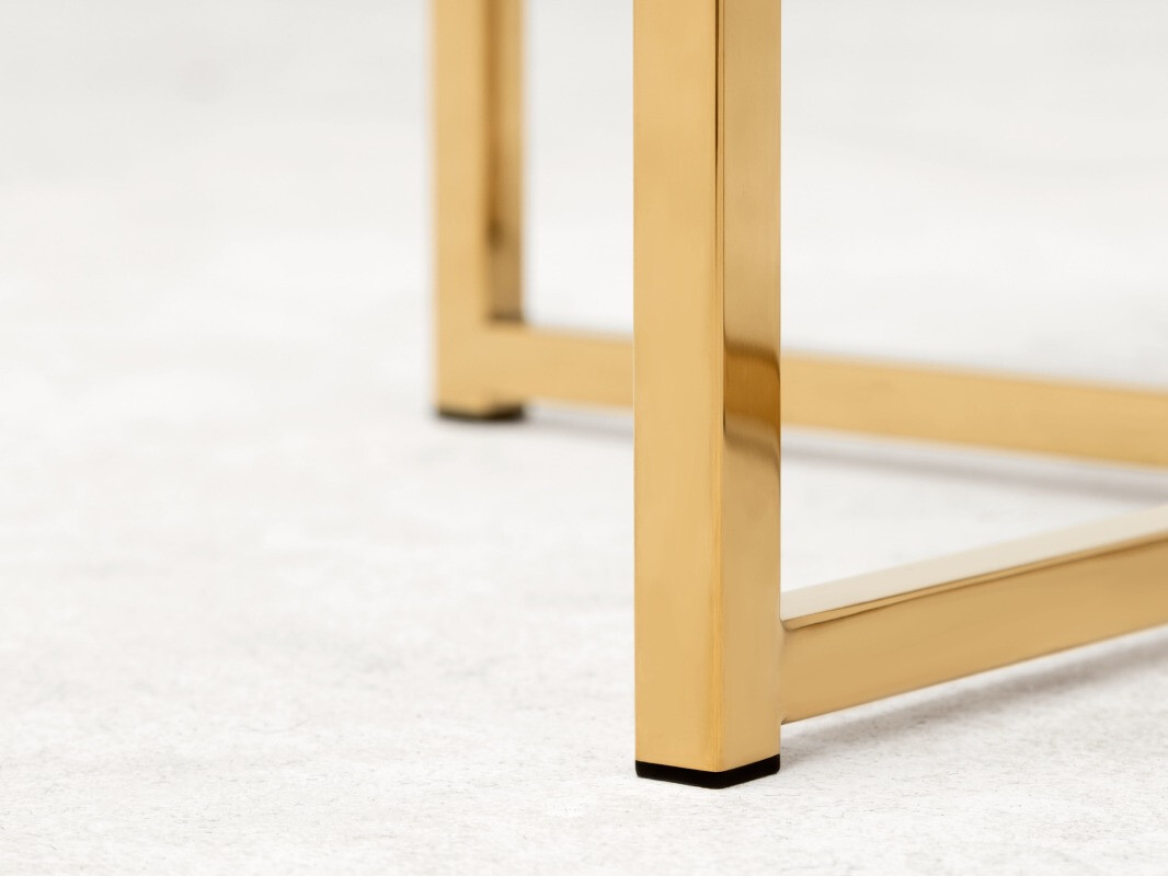 Kisasztal Concept 55 141 (Sárgaréz + Fehér márvány)